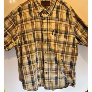 North River Outfitters Short Sleeved Plaid Shirt
